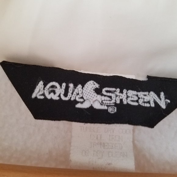 Aqua Sheen White fleece lined jacket - Picture 6 of 9